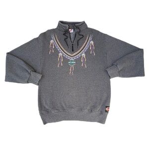 Rare Vintage 80s Harley Davidson Southwestern Grey Las Vegas Graphic Sweatshirt